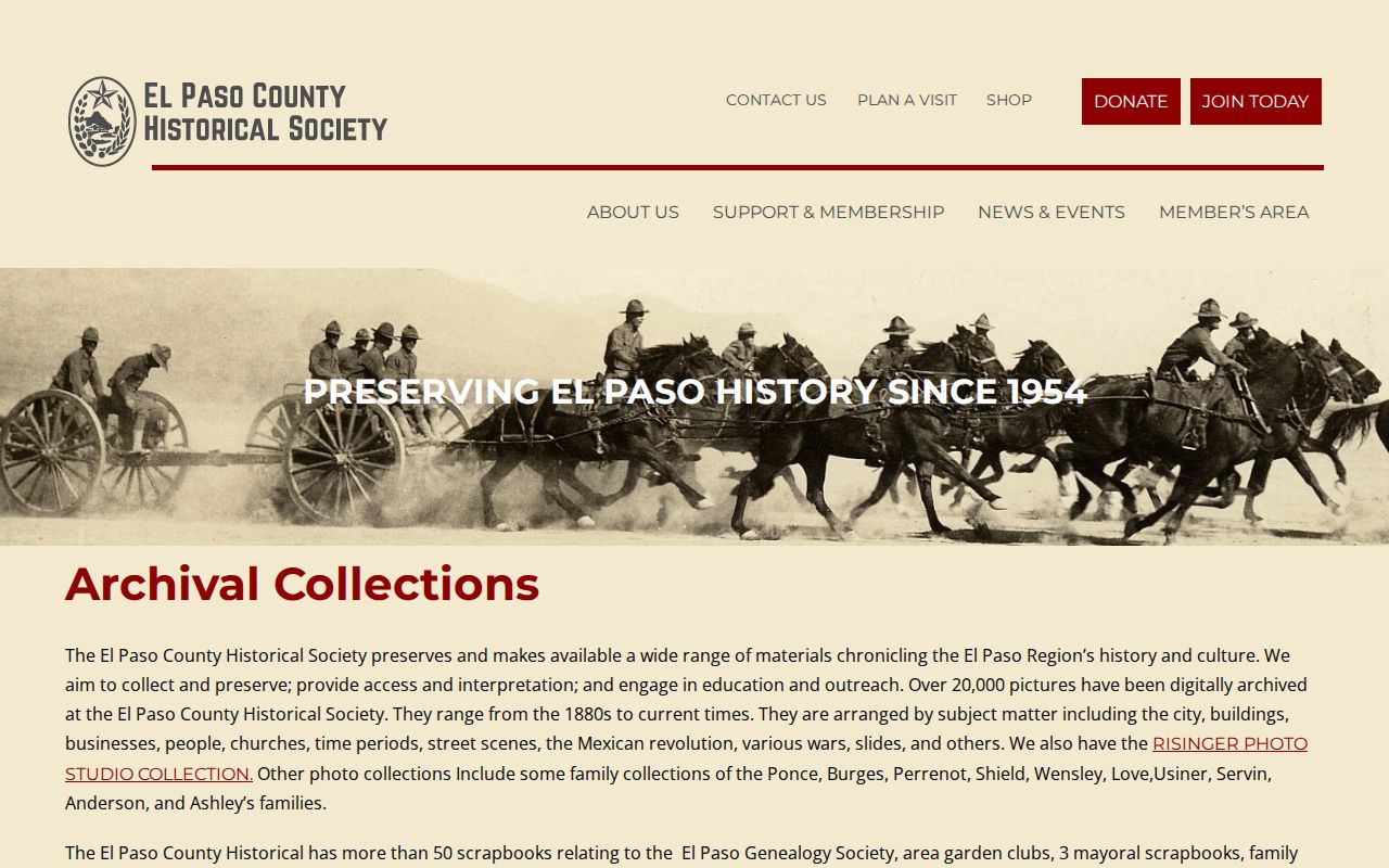 El Paso city directory collections at the Historical Society