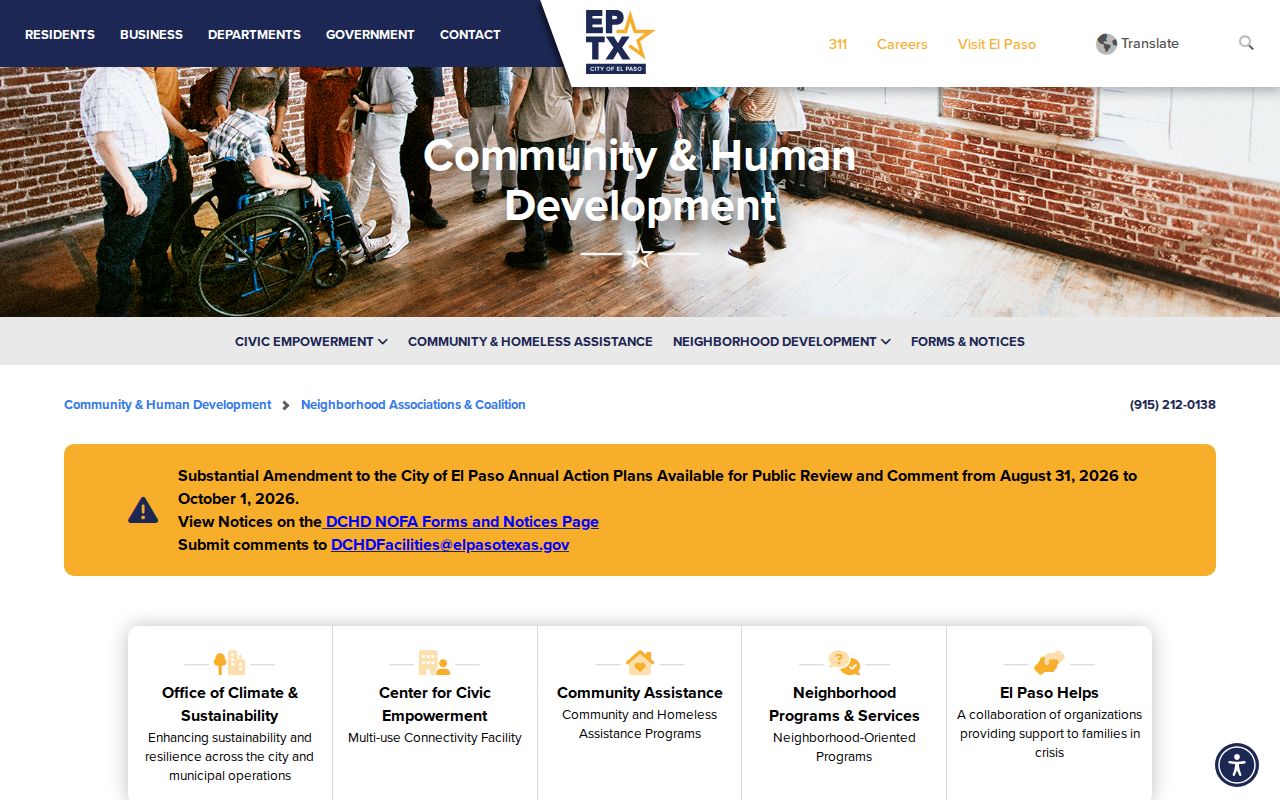El Paso neighbors neighborhood association and coalition page